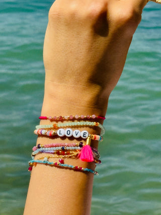 Perlen Wortarmbänder