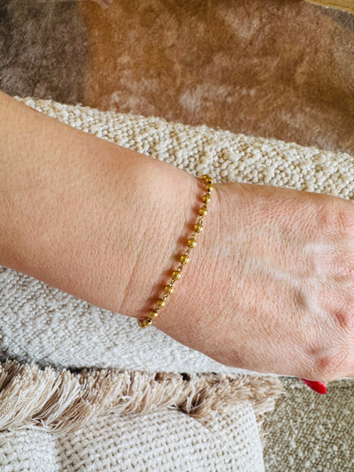 Armband vergoldete Beads