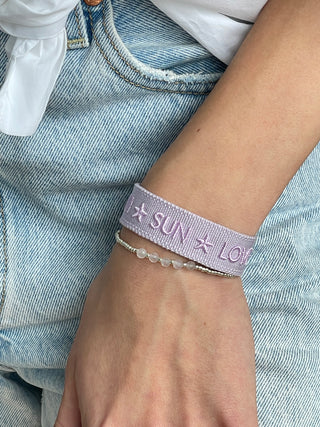 GLAM SUN LOVE Statement Armband Lila