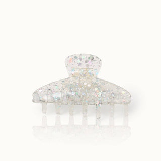 Haarspange Classic Silber Glitter