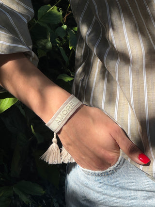 AMORE Statement Armband Offwhite