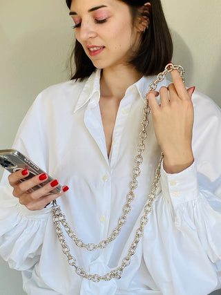 Handykette Silber