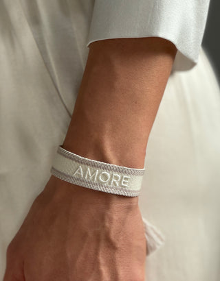 AMORE Statement Armband Offwhite