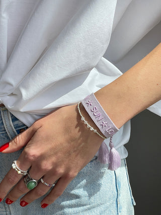 GLAM SUN LOVE Statement Armband Lila