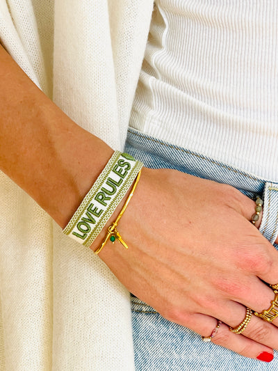 Love Rules Statement Armband