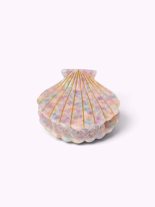 Haarspange Muschelform Pastell