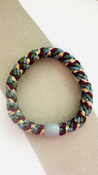 Kknekki Hair Tie Mix Grün-Bordeaux, 4 für 3