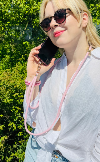 Handykette Rosa  Längenverstellbar
