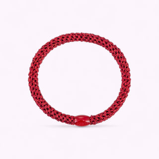 Kknekki Hair Tie Slim Red Glitter, 4 für 3