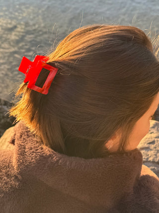 Haarspange SQUARE Rot