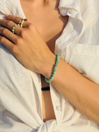 Amazonit Armband 6mm