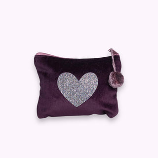 Kosmetiktäschli Mini Herz Cassis