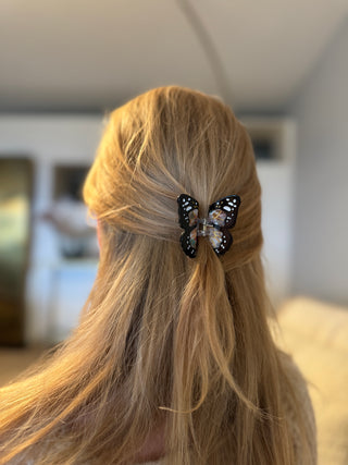 Handbemalte Mini Schmetterling Haarspange Bunt| Geschenkidee