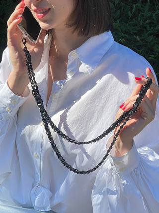 Handykette Black/Black - Geschenkidee