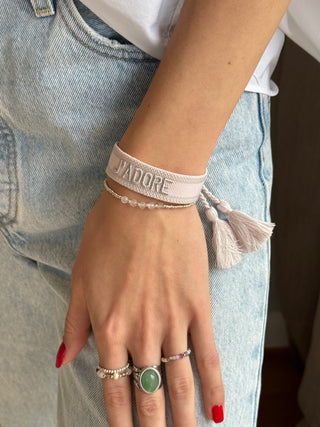 JD Statement Armband rosa