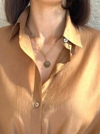 Paperclip mit Labradorit