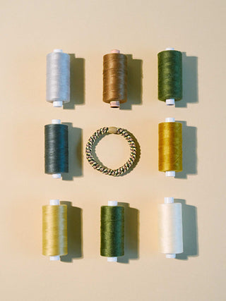 Kknekki Hair Tie Mix Grün Dove Yellow,  4 für 3