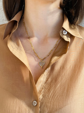 Paperclip mit Mondstein