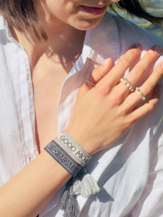 CAT  MOM Statement Armband Anthrazit