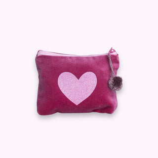 Kosmetiktäschli Mini Herz Pink