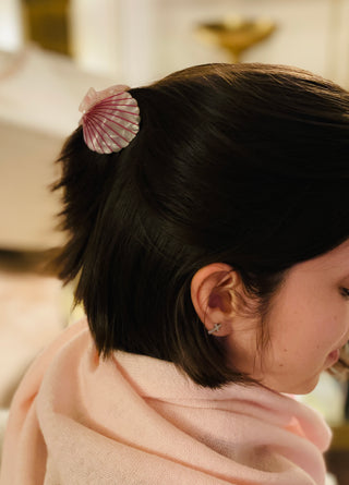 Haarklammer Muschelform Pinky Pearl