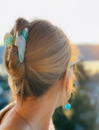 Haarspange Classic Türkis Pastell