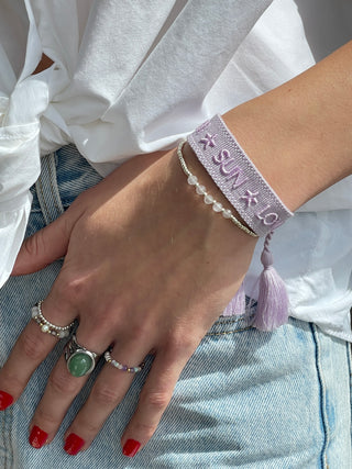 GLAM SUN LOVE Statement Armband Lila