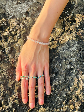 Rosenquarz Armband, 6mm