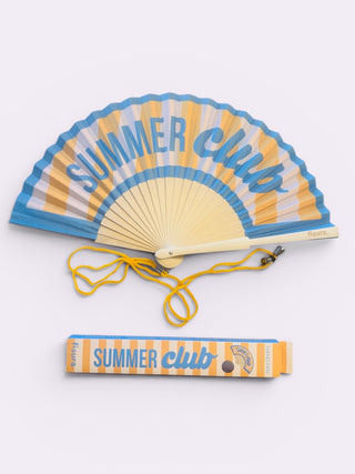 Sommer Fächer Sommerclub mit Kordel 41 x 21 cm