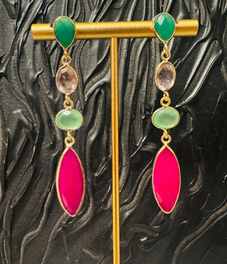 Ohrringe div. Edelsteine