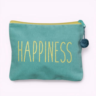 Kosmetiktäschli Medium Happiness Mint/Gelb