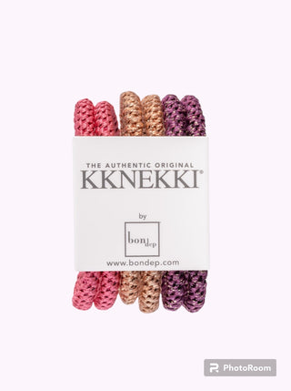 Kknekki Hair Tie Slim Purple/Bronce  Glitter