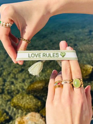 Love Rules Statement Armband