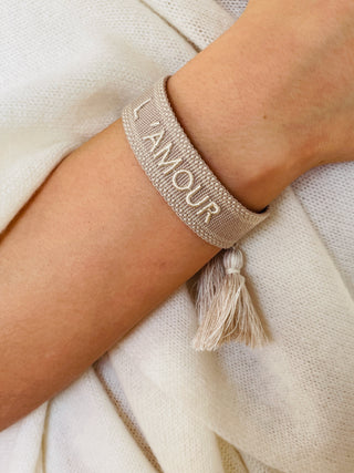 L’AMOUR Statement Armband Taupe