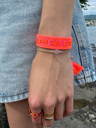 GLAM SUN LOVE Statement Armband Neonpink
