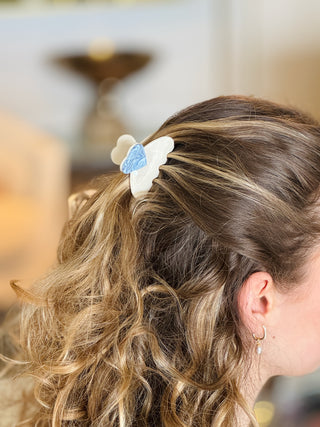 Haarspange Love Hellblau