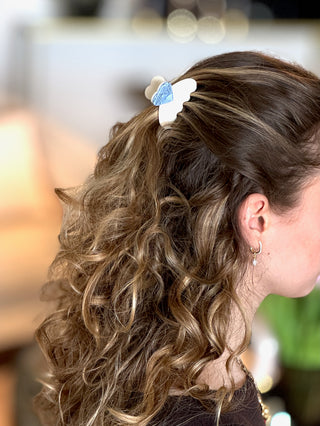 Haarspange Love Hellblau