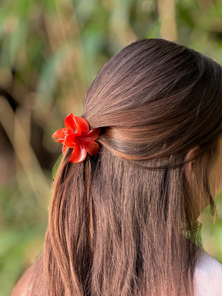 Sui Ava Haarspange Blume Orange