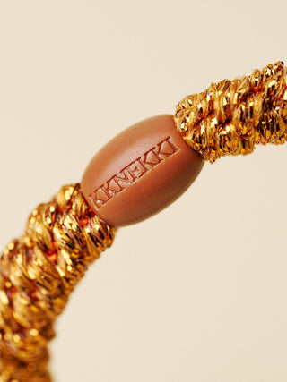 Kknekki Hair Tie Burned Terracotta Glitter 4 für 3