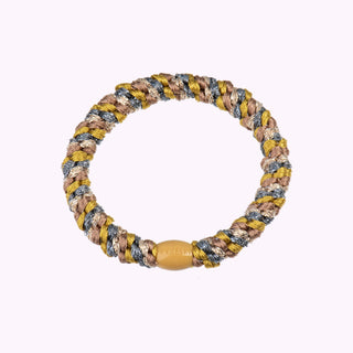 Kknekki Hair Tie Mix Olive Cognac Glitter, 4 für 3