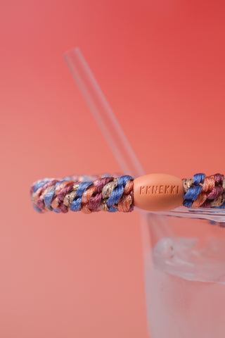 Kknekki Hair Tie Mix Peach Blue Glitter 4 für 3