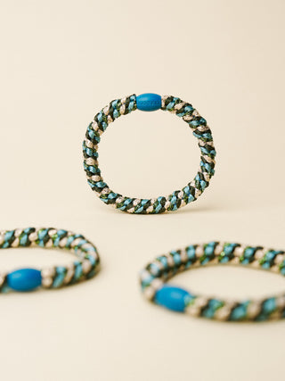 Kknekki Hair Tie Mix Grün Türkis Teal, 4 für 3
