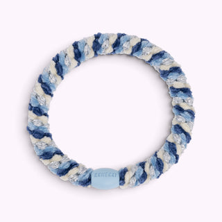 Kknekki Hair Tie Mix Blue Silver Glitter 4 für 3