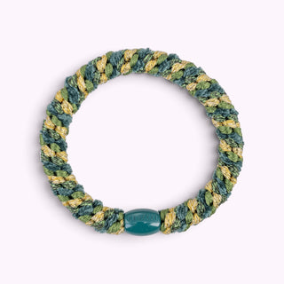 Kknekki Hair Tie Mix Green Velvet 4 für 3