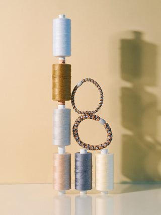 Kknekki Hair Tie Slim Mix Rosegold Seablue. 4 für 3