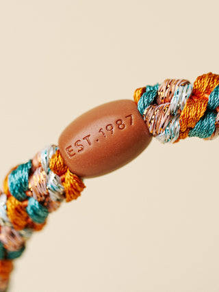 Kknekki Hair Tie Terracotta Türkis, 4 für 3
