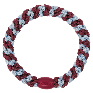 Kknekki Hait Tie Bordeaux Seablue Glitter Stripe 4 für 3