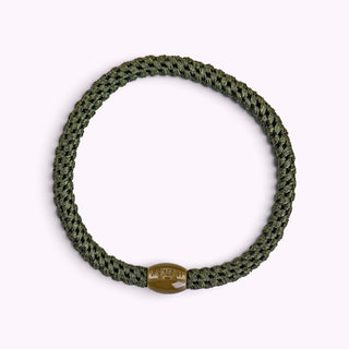 Kknekki Hair Tie Slim Dark Bottlegreen, 4 für 3