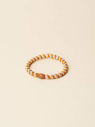Kknekki Hair Tie Slim Burned Terracotta Ivory Glitter, 4 für 3