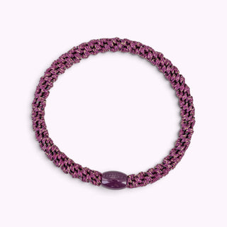 Kknekki Hair Tie Slim Grape Glitter , 4 für 3